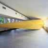 Katzenauge, Bonn, 1994, gelbe Schaltafeln, grünes Gerüstnetz, Stahlprofile; 22 x 5,6 x 3,3 m</p>
<p>Temporäres Bauwerk im ehemaligen Kunstmuseum Bonn</p>
<p>